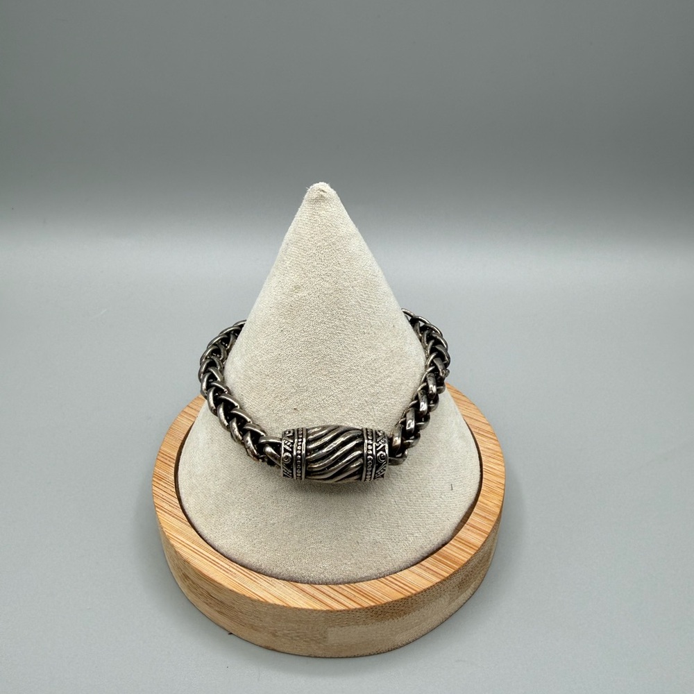 Silver plated Braided Bracelet